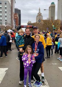 Carr & Carr attorneys and their family members participate in the Tulsa Turkey Trot to benefit homelessness