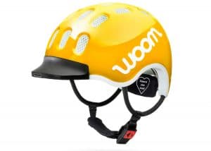 yellow woom bike helmet used on recall blog post 