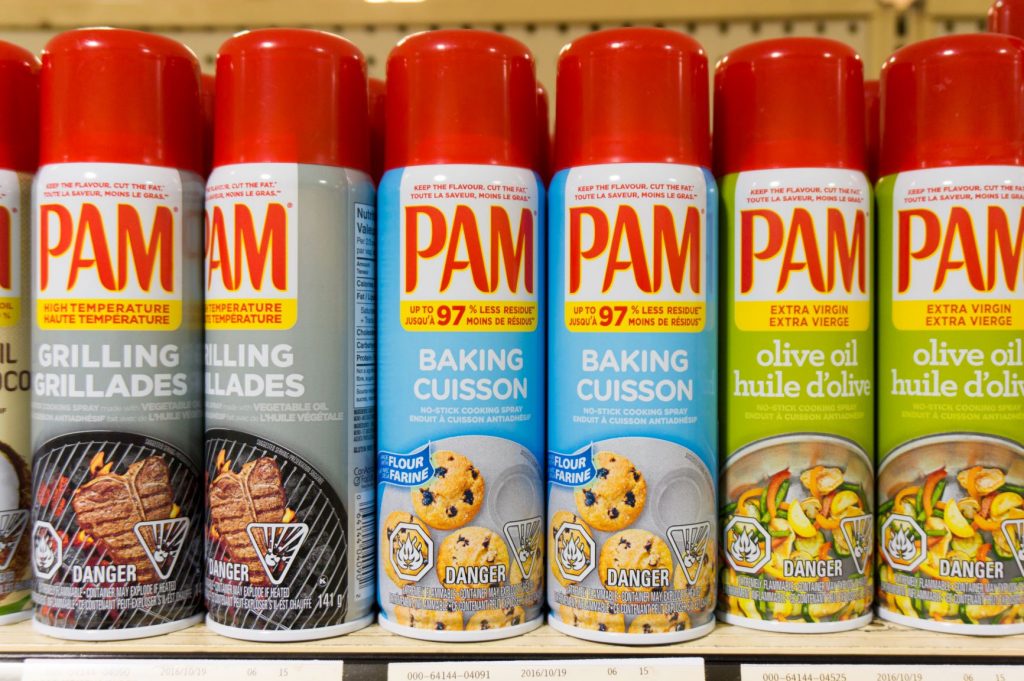 8 burn victims sue over exploding cans of Pam cooking 1 Stock Photo Pam spray low