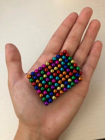 magnets in hand